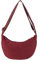 ZENGSING Damen Cord Crossbody Bag, Halbmond Tasche Umhängetasche,Damen Halbmond Tasche Schultertasche Mit Schultergurt Einstellbar Lässige Umhängetasche aus Cord für jeden Anlass (Burgunderrot)