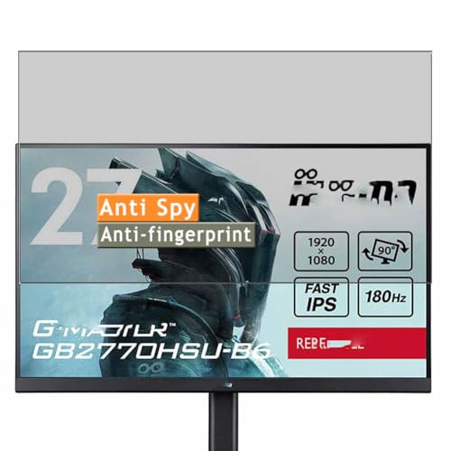 Vaxson Anti Spy Schutzfolie, kompatibel mit iiyama G-MASTER GB2770HSU-B6 27 Monitor, Display folie folien Displayschutzfolie （ nicht Panzer Schutz Glas folie SchutzGlas nicht PanzerGlas ）