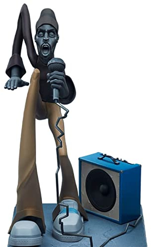 Gonetre Hip Hop Figur Modell Skulptur Künstler Statue Moderne Abstrakte Figur Statue Rap Musik Star Harz Skulptur Desktop Dekoration Hip Hop Figuren, für Sammler und Ausstellung