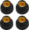 Powice 4 Stück Lampenfassung E27, E27 Fassung zum Anschrauben, Lampenfassungen E27 Universal, Lampensockel Adapter für LED-Lampen, Schwarz
