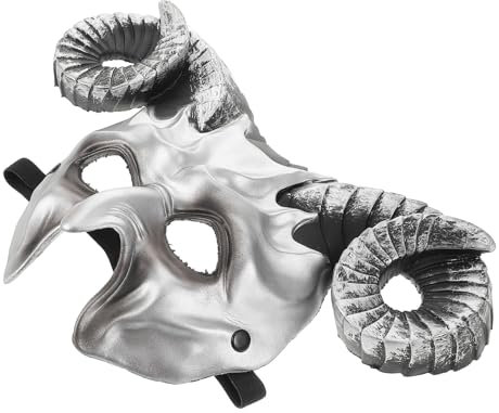 Abaodam Ox Horn Maske Für Cosplay Und Karneval Verstellbare Realistische Kostümaske Für Feste Halloween Und Mottopartys Robustes Material Und Angenehmer Tragekomfort