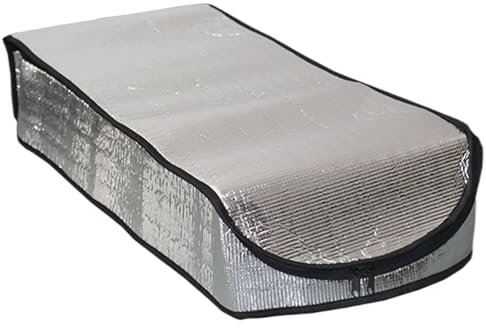 Attic Stair Insulation Cover - Fireproof Loft Door Insulation Tent 25x54x11 in Double Bubble Roof Hatch Cover with Zip Energy Efficient Attic Ladder Protector