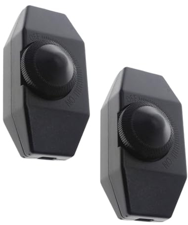 2pcs LED Dimmer Switches Adjustable Knob Easy Installation Lighting Fixture Electrical Accessories For Dimmable Lights Dimmable Switches