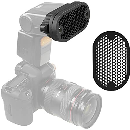 KIMISS Camera Flash Softbox Set for Professional Photography - Beehive Grid & Filters for Set Top Flash Accessories