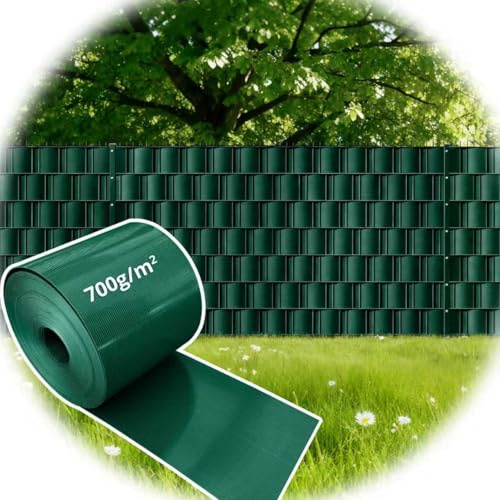 SUMORISE Brise Vue Occultant Clôture en 26 m x 19 cm.700 g/m² Bande de protection visuelle PREMIUM en PP. Film occultant pour clôtures en double grillage garantit une protection visuelle totale