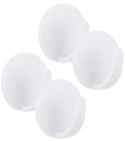 SUPVOX Lot De 4 Crochets Magnétiques Blancs Pour Réfrigérateur Crochet Aimanté Frigo En Plastique Idéal Pour Cuisine Salle De Bain Bureau Et Porte-Clés