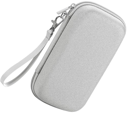 OATIPHO Large Electronics Organizer Case with Protective Padding and Handle, Digital Accessory Storage Bag for Travel, Charger, USB Cable, Power Bank, Elegant Grey