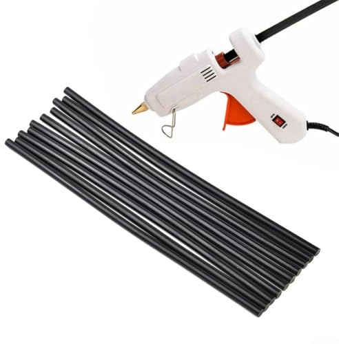 Solaughguy 10-Pack Black Hot Melt Glue for Paintless Dent Repair, High Viscosity Thermoplastic Puller Tabs for Car Body Hail Removal and Auto Tool Kits