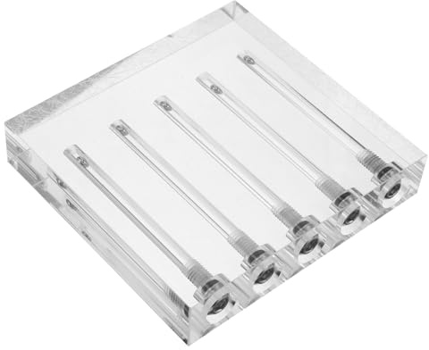 POPETPOP Motorölqualitätsprüfer 5-Loch aus Acryl, Legierung und Kunststoff | Hydraulik und Getriebeöl, Leicht und Tragbar, Schnelle Viskositätsmessung für Selbstgemacht und Technik