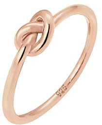 Elli Ring Damen Knoten Verknotet Trend Basic in 925 Sterling Silber