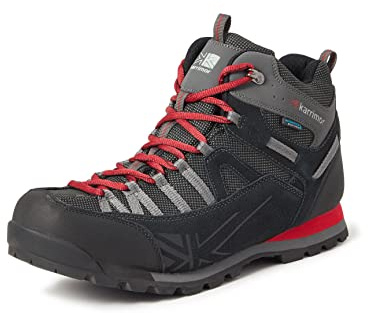 Karrimor Spike Mid 3 Weathertite Black/red UK 8, Herren Trekking- & Wanderhalbschuhe, Schwarz (Black Red), 42 EU