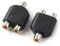 NANYI RCA Femelle À Deux Têtes Audio, Adaptateur Stéréo Interconnexion Double F, 2 Packs