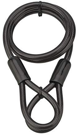 THIRARD - Câble Antivol en Acier Gaine PVC - Cadenassable - Pour Vélo et Abris de Jardin - Résistant aux Tentatives de Coupe - Longueur 1.20 m - Ø 10 mm - Noir