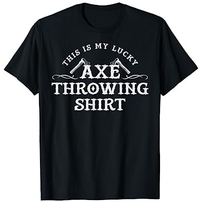 Axe Throwing This is My Lucky Axe Throwing T-Shirt
