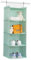 BrilliantJo Hängeregal Kleiderschrank Organizer, 4 Fächer hochwertige Hängeaufbewahrung mit Eisengestell Hängeregal Organizer Aufbewahrungssystem Set – Mintgrün