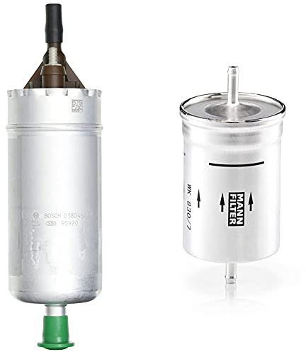 BOSCH 0580464070 Kraftstoffpumpe Universal & Original MANN-FILTER Kraftstofffilter WK 830/7 – Für PKW