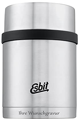 Esbit Sculptor Thermobehälter für Essen, mit personalisierter Gravur, Edelstahl, BPA-Frei, Schwarz, Silber &mehr, 500ml, 750ml & 1000ml, Speisegefäß für warme und kalte Speisen, für Suppen und Salate