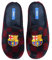 MARPEN SLIPPERS, Offizielle FC Barcelona Fußball Winter Hausschuhe für Kinder Jungen oder Mädchen, Kariert Offene, Größe 30-31