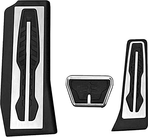 MBTHARR Auto Kupplung Gaspedal Bremse Pedale für BMW 5-Series G30 G31 2017, Antirutsch Aluminiumlegierung Performance Fuß Pedalauflagen Set, Auto Innere ZubehöR