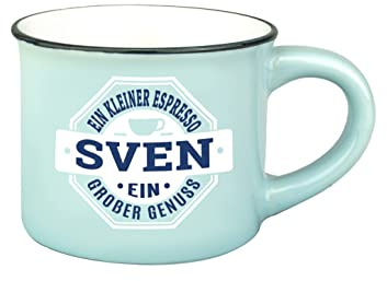 Persönliche Espresso Tasse - Sven |Steinzeug|50ml|