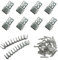 JJWNMLL 8 Stück Sofa Feder Clips Federklammen Sofa Feder Reparatur Set für Sofa, Couch und Stuhl, Polstermöbel, Reparatur Ersatz mit Polster, Sofa-Draht, Nägel