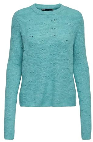 ONLY Damen ONLLOLLI L/S KNT NOOS Pullover, Aquarelle/Detail:Melange,S
