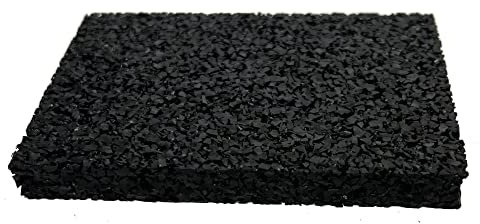 25 Stück Terrassenpads 90x60 mm Pads für Terrasse in 10 mm stark Gummigranulat