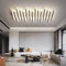 Huilefu LED Deckenleuchte mit Fernbedienung Dimmbar Modern Kreative Blumen Designe Deckenlampe Wohnzimmerlampe Schwarz Groß Jugendzimmer Decken Leuchte Schlafzimmer Arbeitszimmer Büro (A-110CM)