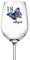 ukgiftstoreonline Personalised 18th Birthday Butterfly Wine Glass Gift for Her