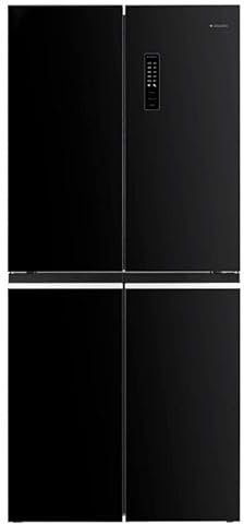 Aspes Frigorífico Combi 4 Puertas Cristal negro A418800ENFN. Capacidad 362 Litros, No Frost, Multi AirFlow, Bajo Nivel Sonoro, Eficiencia Energética Clase E