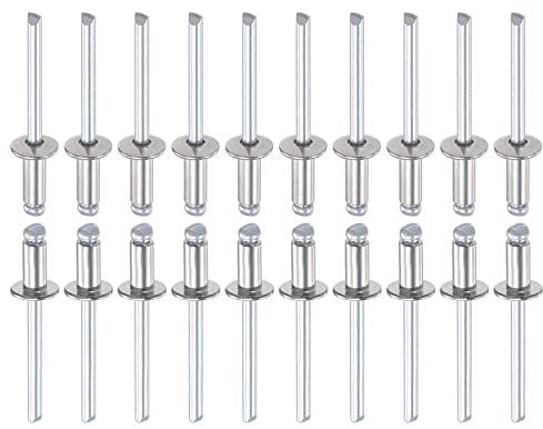DTGN 5mm x 10mm (DxL) Rivetti Ciechi - 100pz - Ottimo per Macchinario Collegamento - 304 Inox Acciaio Cupola Terminale Rivetto