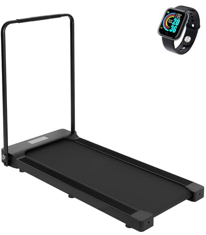 ALLINLIFE Cinta de Correr Plegable,Cinta de Andar Eléctrica,Cinta de Caminar con Pantalla LED y Rastreador de Ejercicios y Pulsómetro,Conexión Bluetooth,1-10 km/h,Cinta de Correr Silenciosa para Hogar
