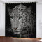 GIOVIA 3D Leopard Vorhänge Abdunkelnde Tier Leopard Kindervorhänge Vorhang mit ösen 2er Set Gardinen Blickdicht Verdunkelungs für Kinderzimmer Schlafzimmer Wohnzimmer B 110 X H 95 cm
