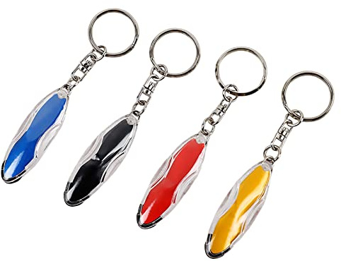 Sollee 4pack Porte-clés Antistatique Porte-clés Anti-Statique Porte-clé éliminateur d'électricité Statique pour Le Corps Humain Porte-clés Anti-électricité Statique
