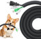 REFLYING Hund und Katze Kabelschutzgitter, Kabelschläuche 3 Meter-12,7mm, Schutz von Kabeln vor dem Kauen von Haustieren, Expandable Geflochtene Selbstschließend Kabelschlauch, Schwarz