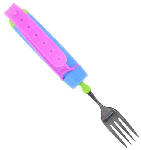 SKISUNO Forchetta Adattativa Per Anziani e Disabili Utensile Con Manico Antiscivolo Leggero e Facile Da Usare Per Persone Con Tremori Aiuto Per La Somministrazione Dei Pasti
