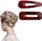 Haarspangen Damen Dünnes Haar Elegant Haarklammer Klein Französisch Acetat Haarspange Rechteckige Haarnadeln Acryl Hair Clip für Mittlere und Dickes Haar 0117