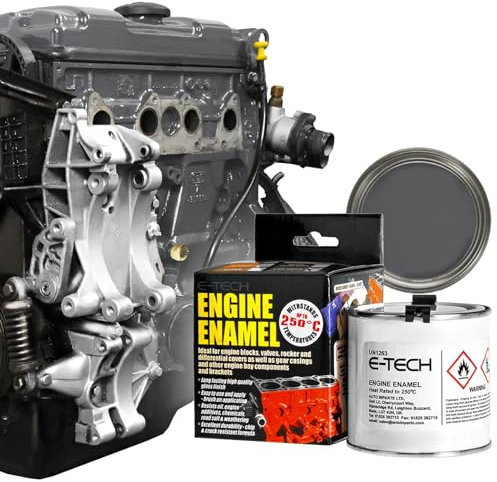 E-TECH Engine Enamel - 250ml Brush-on paint (Graphite)