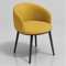 Sessel aus Kunstleder – bequemer gepolsterter Sitz, Metallbeine – Esszimmer, Wohnzimmer, Lounge, Büro, Empfang, moderne Möbel
