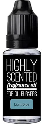 Light Blue Highly Scented Fragrance Oil for Oil Burners, Aroma Diffusers, Potpourri, Ready to Use, 10ml