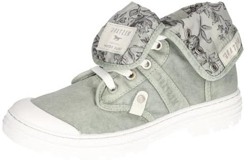 MUSTANG Damen Stiefelette Boot Coole Farbe Details 8-Loch-Schnürung 1426-504, Größe:38 EU, Farbe:Grün