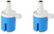 Hanabass 2 St Schwimmerventil, Innenoberer Wassereinlass Automatisches Schwimmerventil Wasserstandsregelventil FüR SchwimmbäDern, Viehtanks, Aquakultur, 2.2×4.6 Zoll