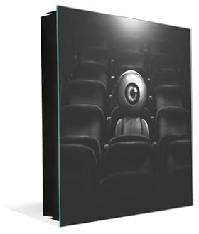 Armadietto portachiavi decorativo con lavagna - Elegante cassettina per chiavi con decorazione a tuo piacimento - KN21 Concetti astratti serie 1