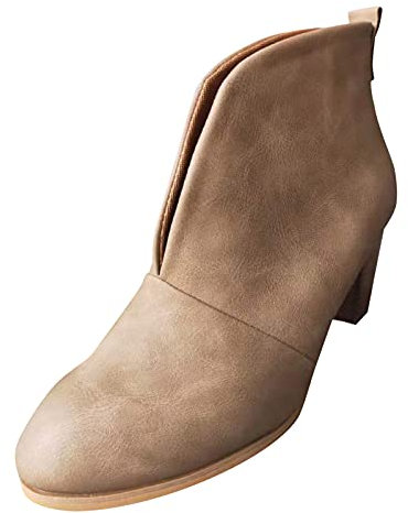 ofertas del Giorno Stivaletti Donna Invernali con Tacco Stivali Donna con Tacco Coperto Stivali da Cowboy da Donna Stivaletti Texani Donna Neri Stivali Donna Invernali Stivaletti