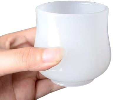 GAYEGF Weinglas-Schüssel aus natürlichem Achat, chinesisches Teeset, Retro-Stil, Heimdekoration, weiße Kürbis-Tasse
