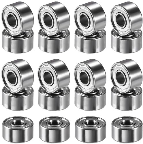 XSHAO® 20 Stk Kugellager 3x8x4 mm, 693ZZ Kugellager Miniatur Doppel Schild Lager Rillenkugellager für Drehbänke/Motoren/ 3D-Drucker/Quadrocopter Oder Modelle