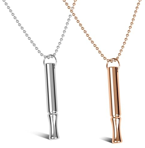 2 Pack Breathing Necklace Anxiety Relief Mindful Meditation Tool Set | Breathing exercise necklace, Portable stress relief tool, Great for meditation & relaxation, Gift for men women