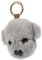 VICASKY Pendentif poupée chiot baguette magique porte-clés voiture jouet pour enfants costume pull porte-clés chiot remplacement tête jouet chien matériel - gris