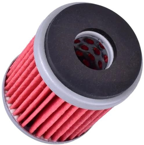 BABEGIMI Filtro dell'olio for CZD 300 A X-Max 300 Tech MAX ABS MWD300 Tricity MWD 300 2021 1S7-E3440-00 5TA-13440-00 5YP-E3440-00 F66510(1pcs Red)