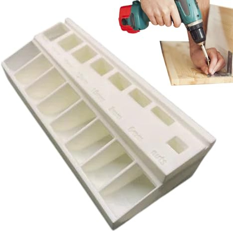 Bolt Sorter Tray, Screw Length Organizer, Sturdy 3D Printed Toolbox, Space-Saving Hardware Storage, Ergonomic Design for Nuts, Bolts, Fasteners, Ideal for Home Workshop, Garage Use